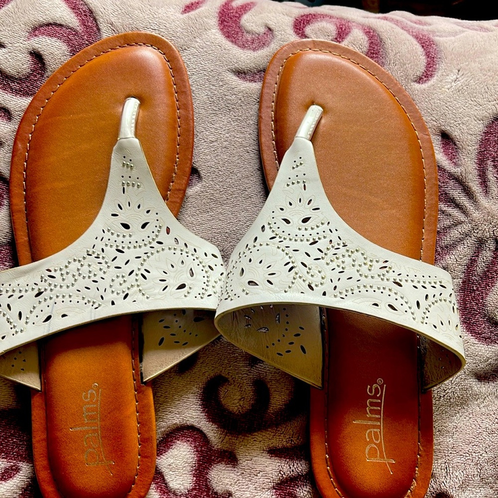 Palms Slip On Flip Flop Sandals Size 11M